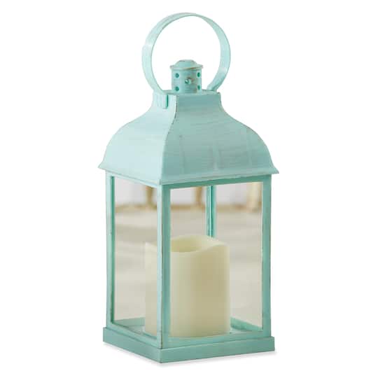 Kate Aspen&#xAE; Blue Marrakesh LED Vintage Decorative Lantern, 2ct.